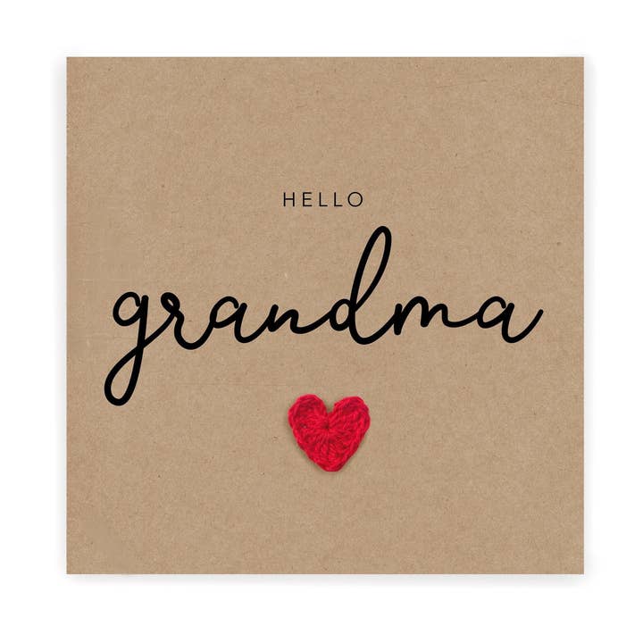 Fifi's Handcrafted - Wholesale Baby Card - You're going to be a Grandma card, Pregnancy announcement Ca