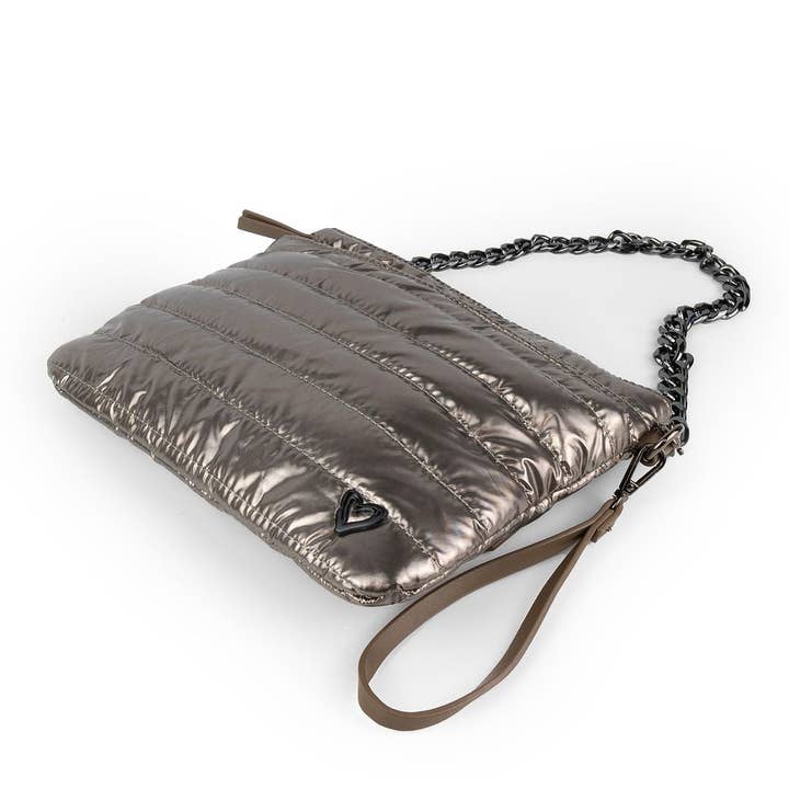 preneLOVE - Wholesale Crossbody Bag - Women's - NEW: Delta Puffer Belt/Crossbody Bag - Bronze