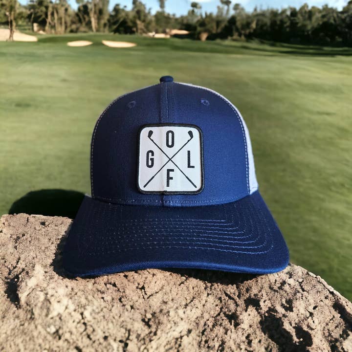 PNW Apparel - Wholesale Trucker Hat - Unisex - Golfing Trucker Hat with Golf Patch Mesh Back Snapback1