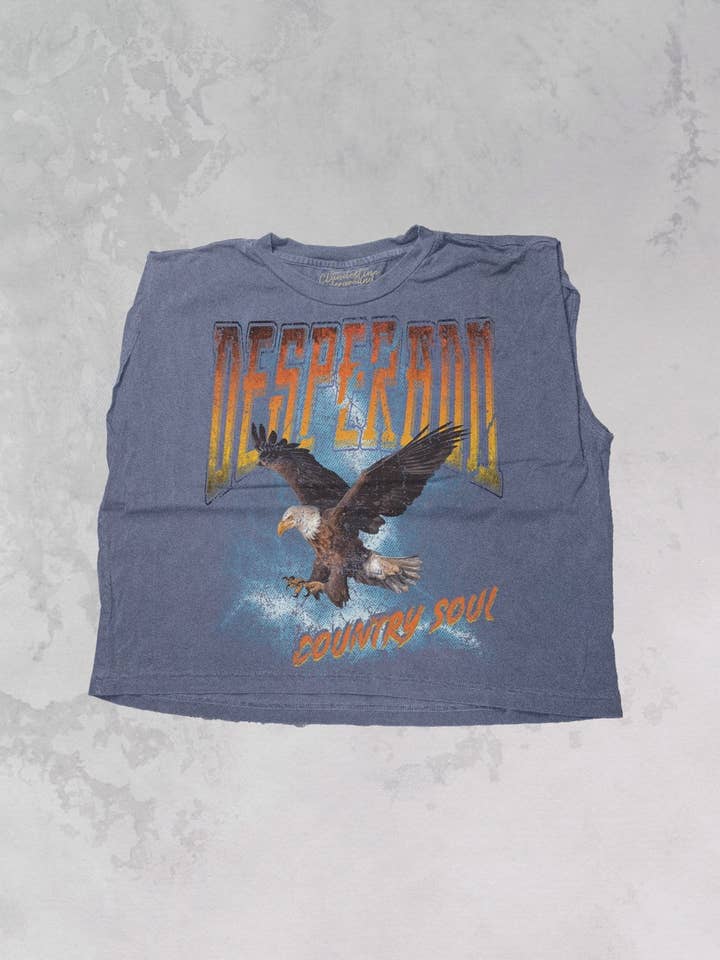 The Clandestine Underground – Großhandel Tanktop – Damen – Desperado, Kurzes Muscle-Tanktop im Western-Vintage-Stil1