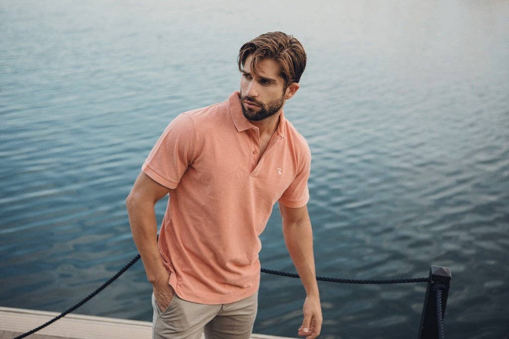 LPKN – wholesale Pikétröja – Herr – VINTAGE KORALLPOLO0