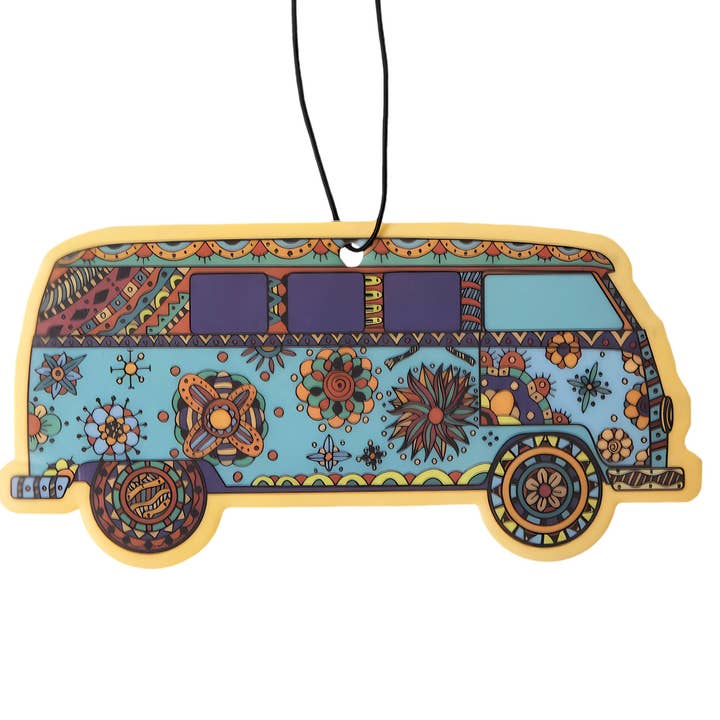 Hippie Bus Air Freshener Pack of 12 for wholesale by Fresh Fresheners