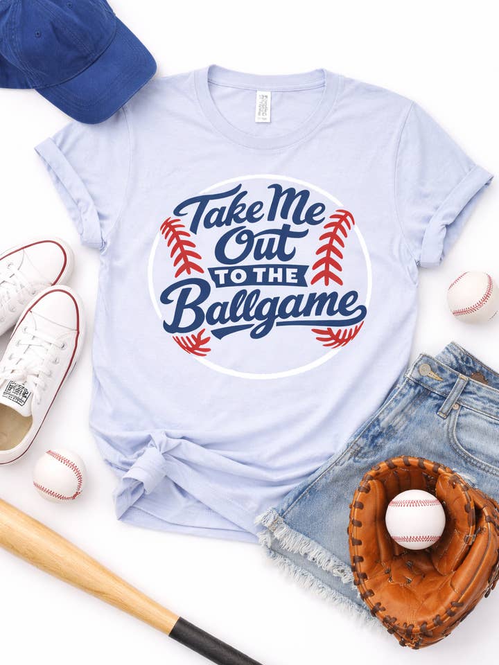 Take Me Out to the Ballgame Graphic Tee – Vintage Baseball for wholesale by Rust + Stitch