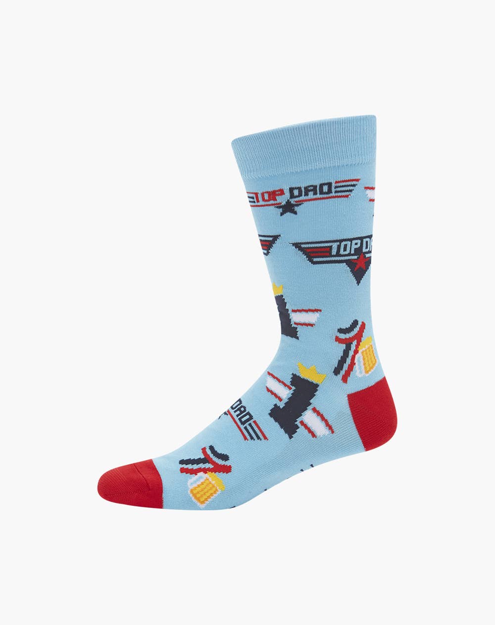 BLUE MENS TOP DAD BAMBOO SOCK for wholesale on Faire