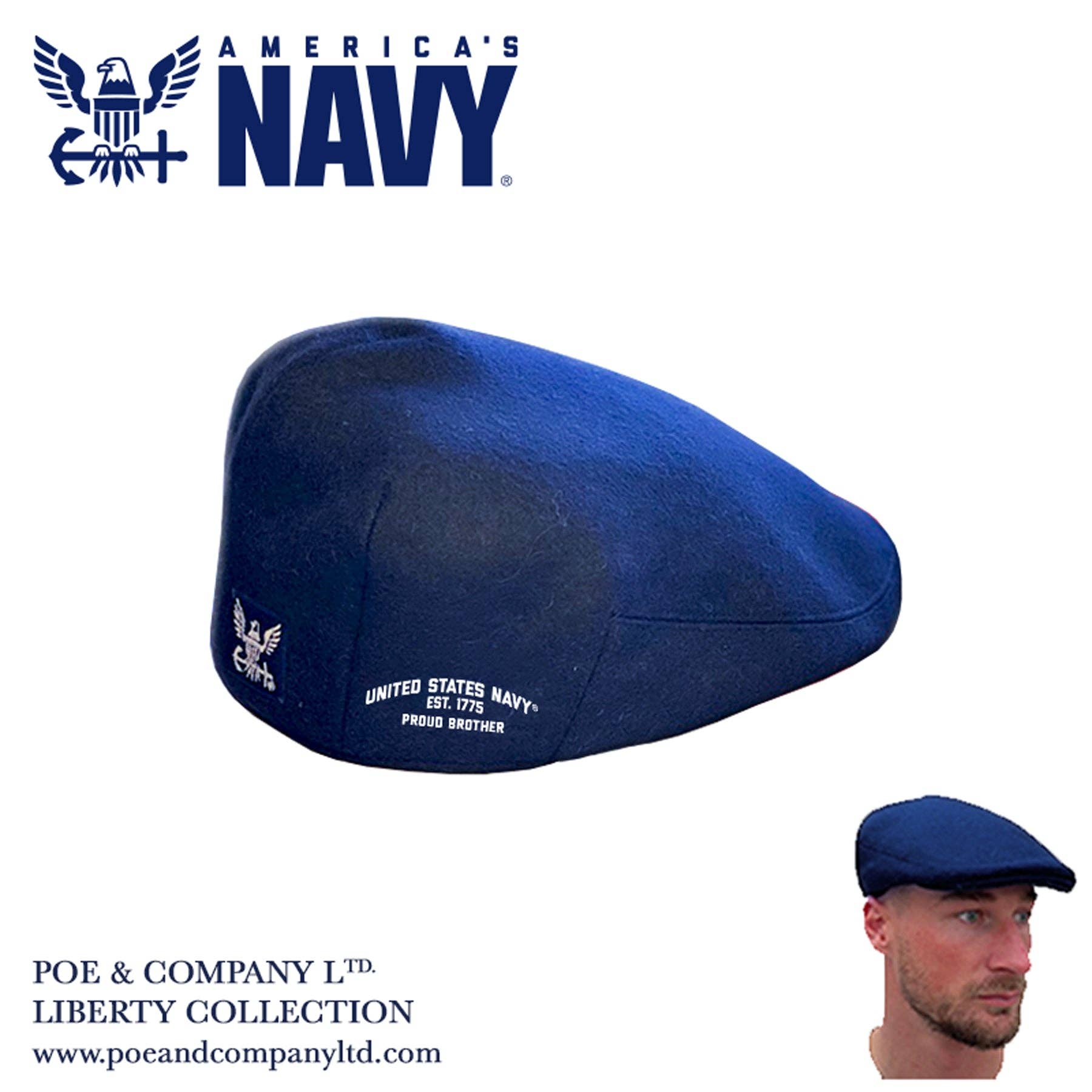 Poe & Company Limited, LLC – wholesale Platt keps - Herr – Officiellt licensierad U.S. Navy® 1775 Deluxe Edition platt keps11