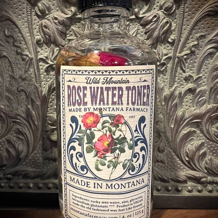 Montana Farmacy - Wholesale Facial Toner - Old Fashioned Mountain Rose Water Facial Toner