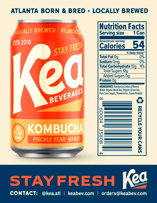 Kea Beverages - Wholesale Kombucha - Prickly Pear & Mango Kombucha3