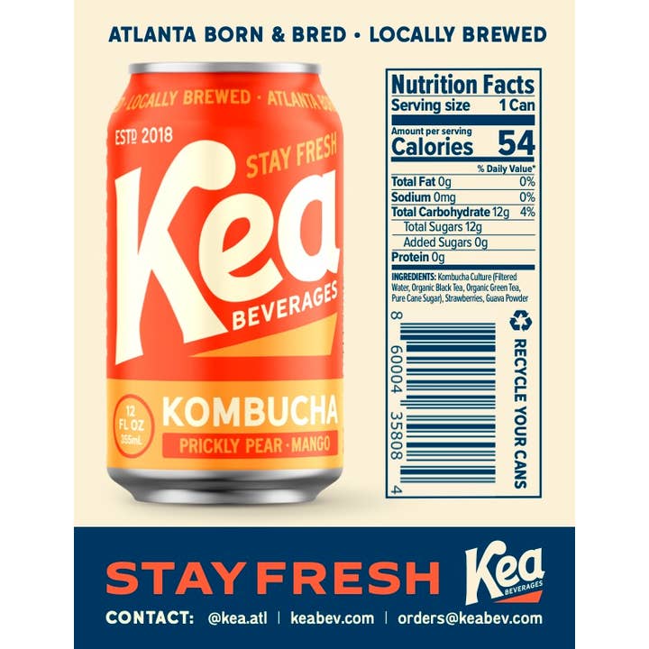 Kea Beverages - Wholesale Kombucha - Prickly Pear & Mango Kombucha3