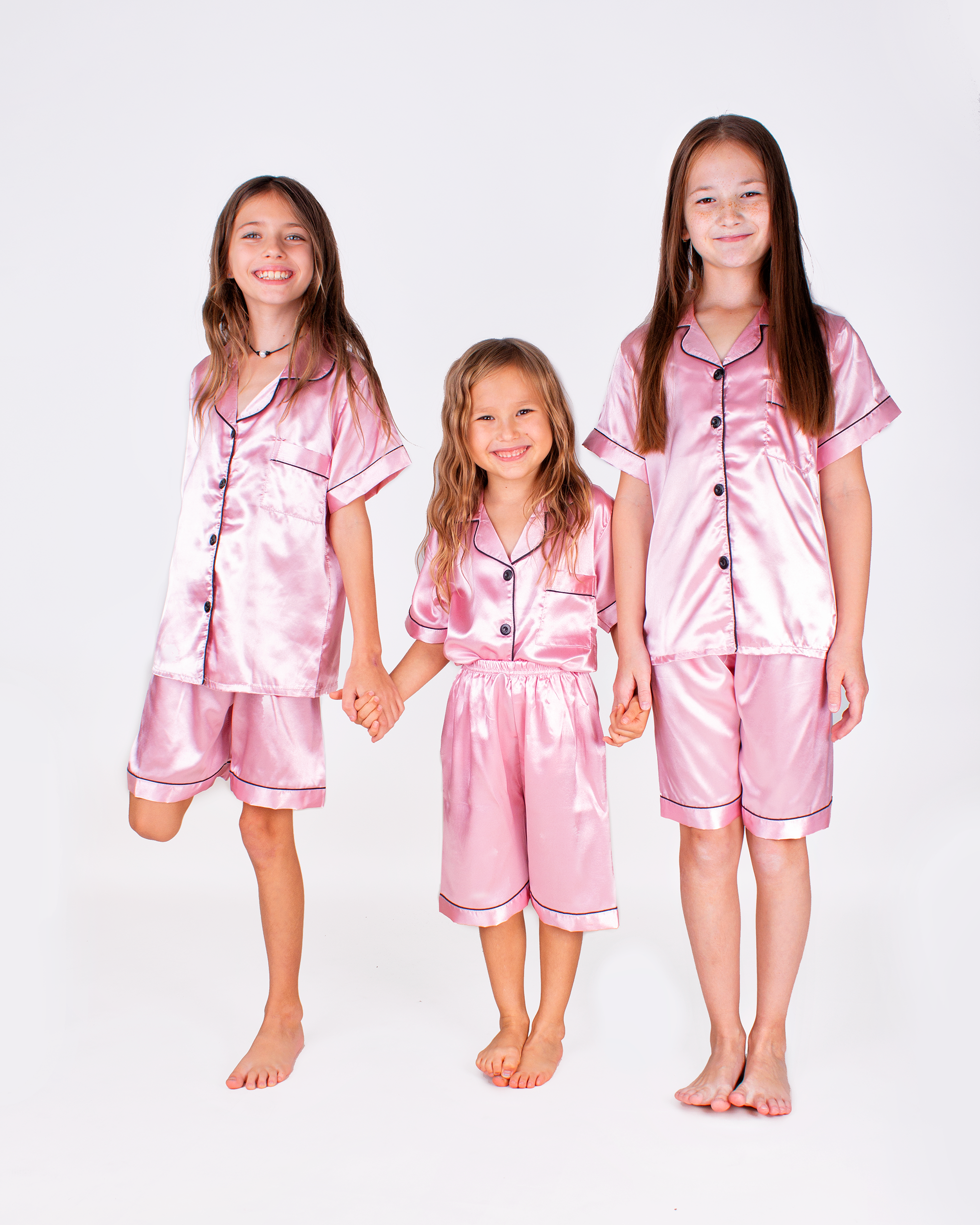 Sisters G Kids – wholesale Sleepwear set – Kids – Short Satin Pajamas for Kids9