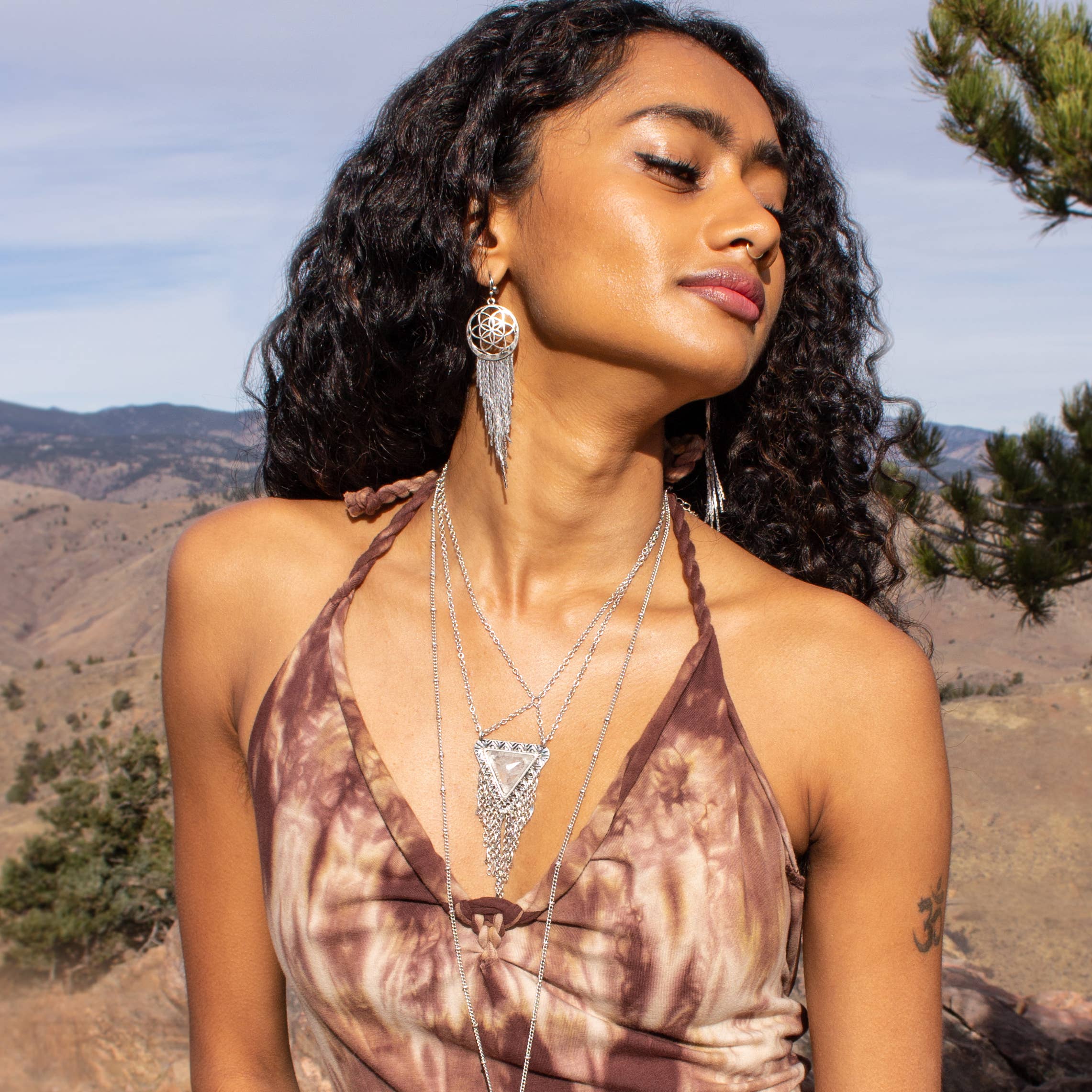 Hiouchi Jewels | Rose & Bolt Grateful Dead Jewelry - Wholesale Dangle Earrings - Dreamer Earring | Silver4