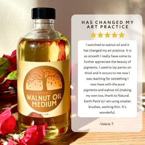 Natural Earth Paint - Wholesale Paint/Wax Brush - 8 oz Walnut Oil2