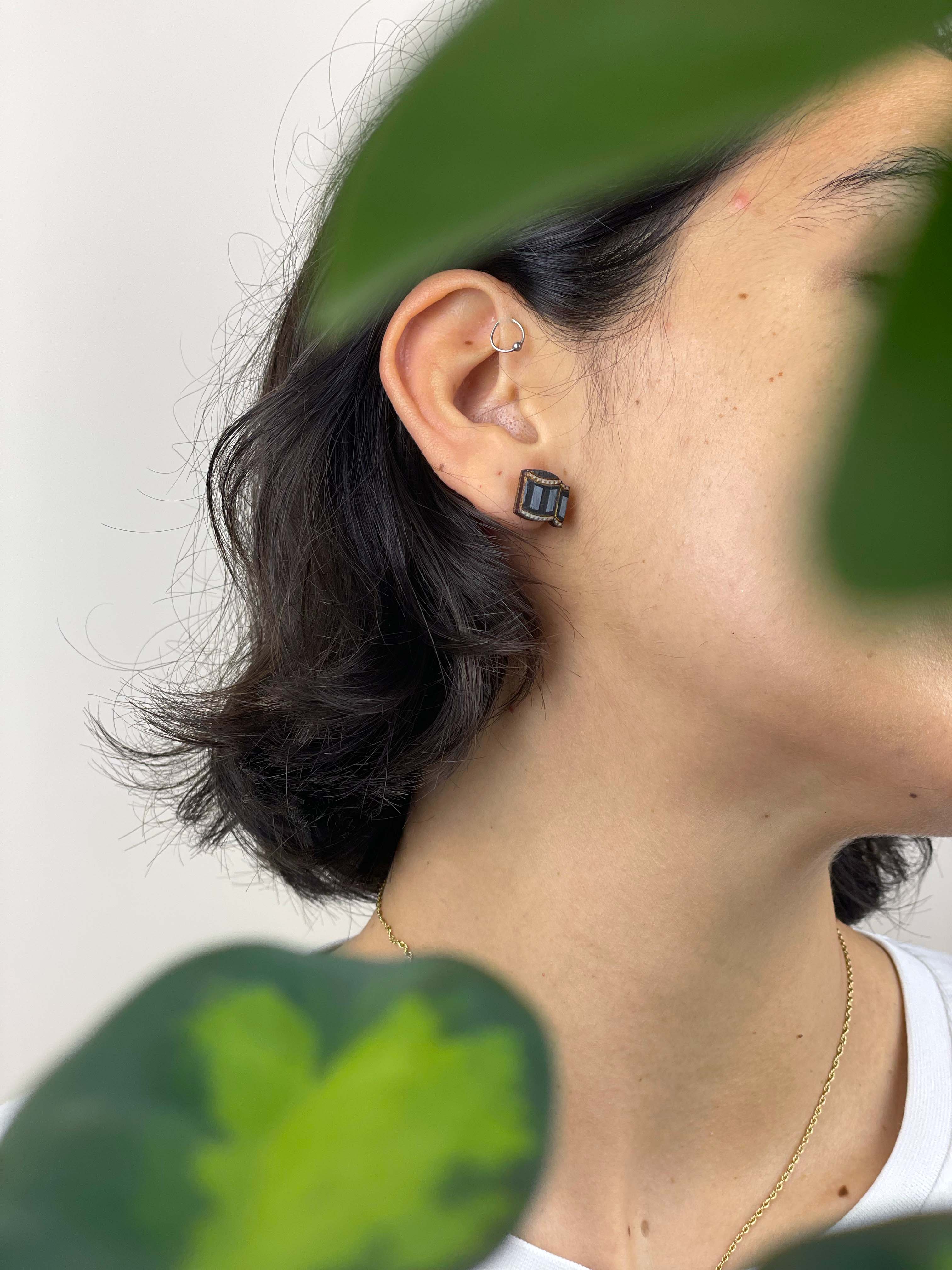 Poppin' Tags Design - Wholesale Dangle Earrings - Wooden Earrings: Camera2