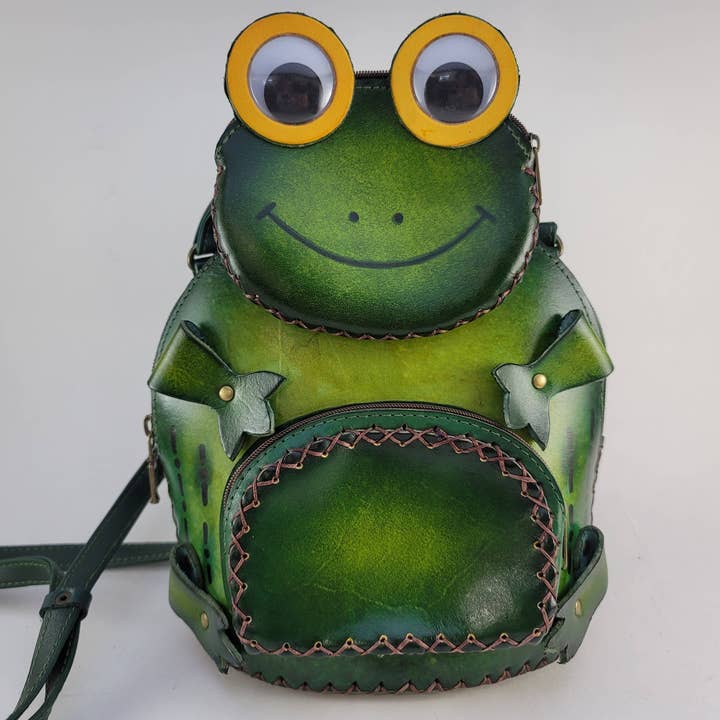 Sunflower Handmade leather inc - Wholesale Crossbody bag – Women's - Leather Small Frog Purse handbag3