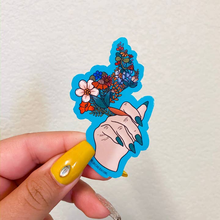 Michaela K Creations - Wholesale Sticker - Blunt sticker |420 Sticker | Stickers for Hydroflask |Flower