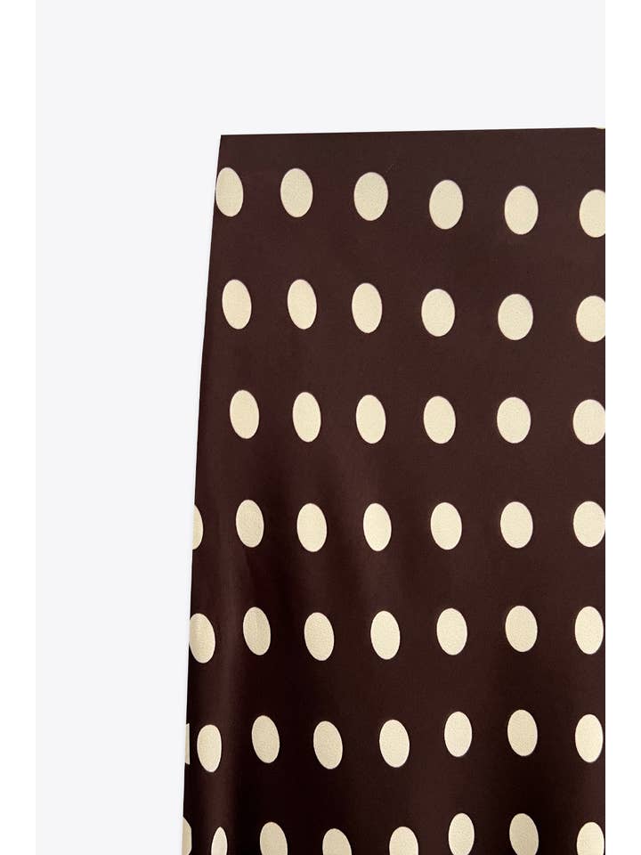 ELLI WHITE - Wholesale Skirt - Women's - Polka dot satin skirt2