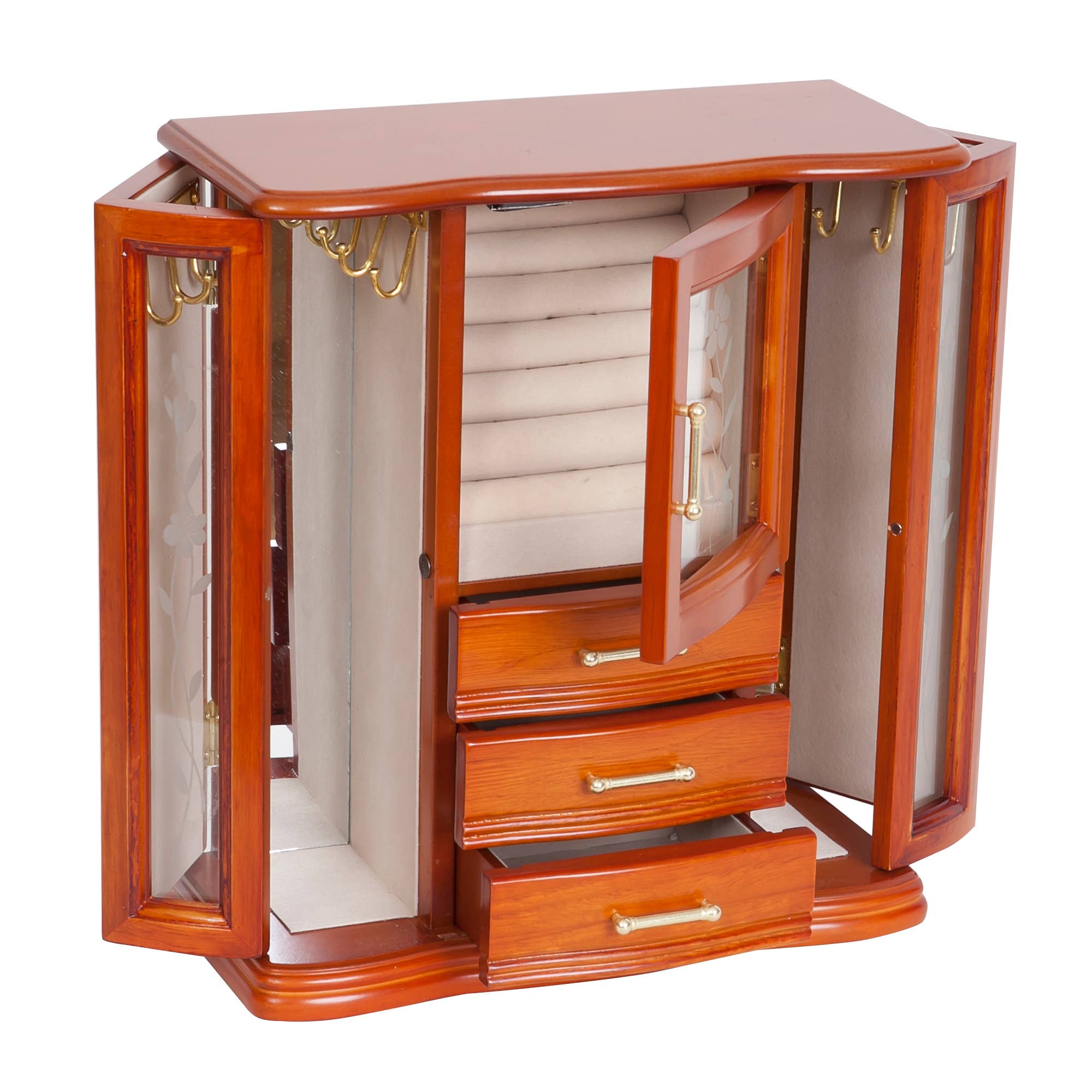 Mele and Co - Wholesale Jewelry Box/Organizer - Mele and Co Richmond Wooden Jewelry Box3
