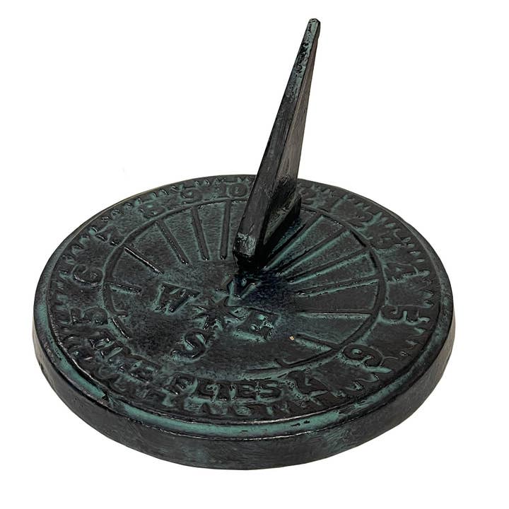 Rome Garden - Wholesale Outdoor Ornament/Decor - Rome Cast Iron Numbers Garden Sundial, 9 7/8" dia3