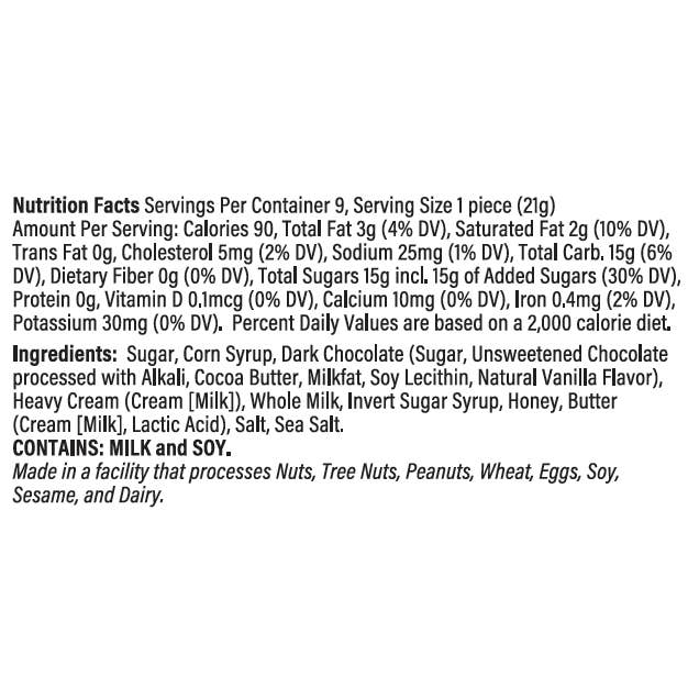 World Wide Gourmet Foods, Inc. - Wholesale Chocolate Box - 9-Piece Dark Chocolate Sea Salt Caramels4