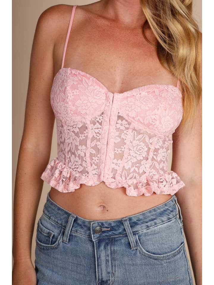 Hers & Mine - Wholesale Bustier – Women's - LACE HOOK N EYE CLOSURE BUSTIER2