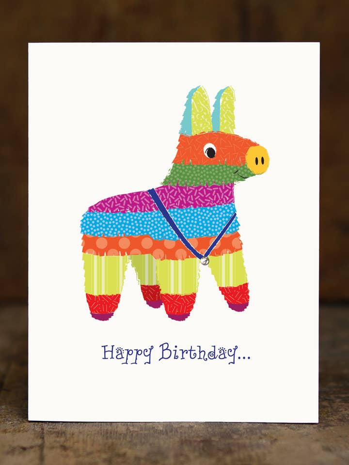 Pinata Swarovski Crystal Birthday Card for wholesale by Sugarhill Card Co