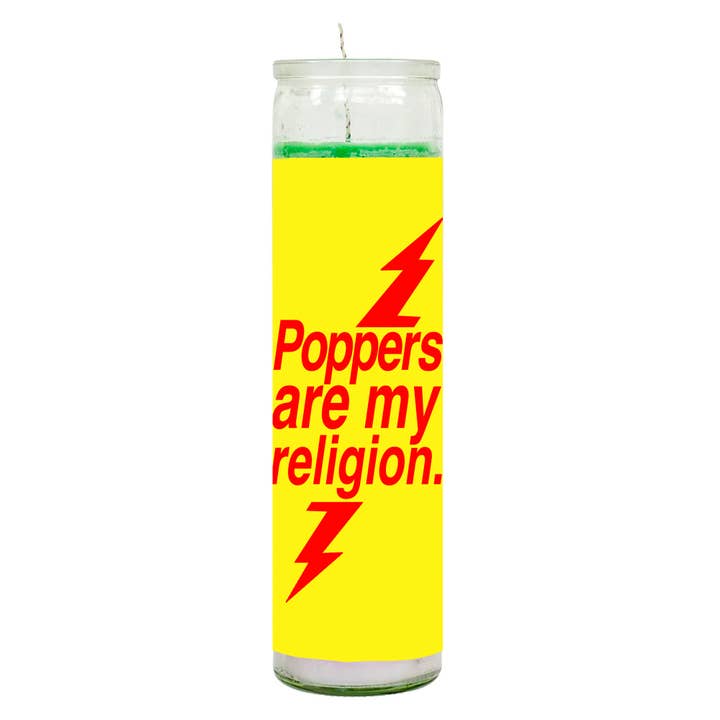 Vela Arco-íris 'Poppers Are My Religion' por atacado de BOBBYK