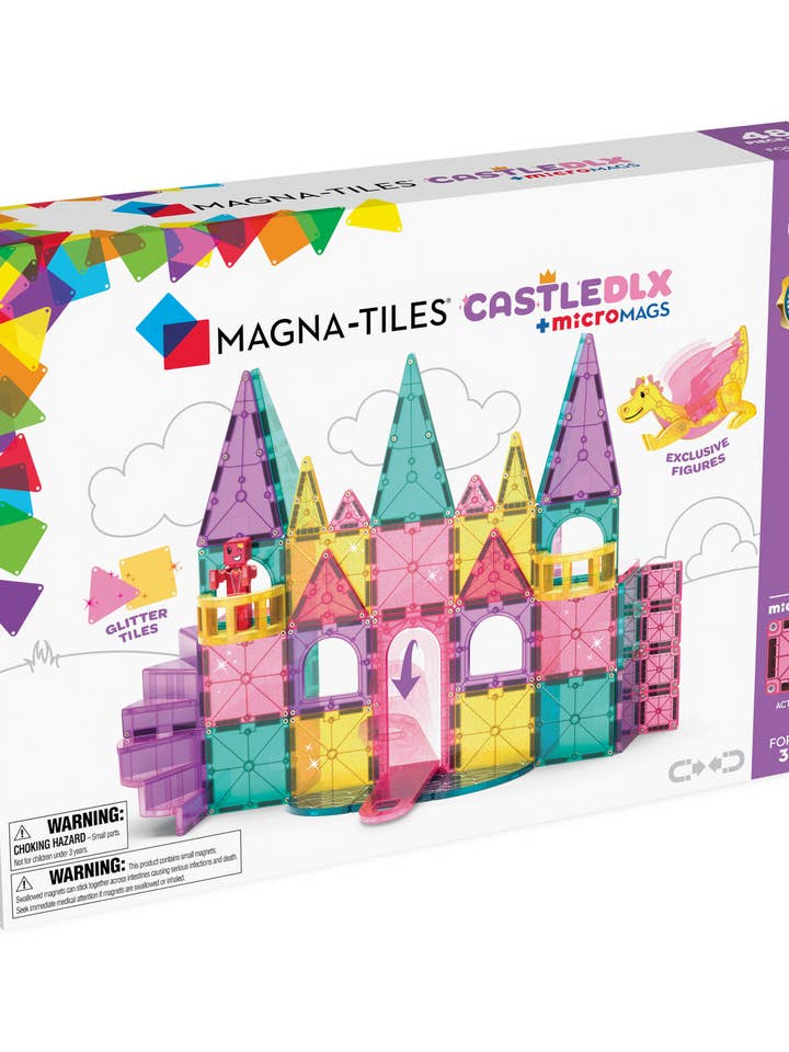 Magna-Tiles Castle DLX 48-Piece Set for wholesale by Magna-Tiles