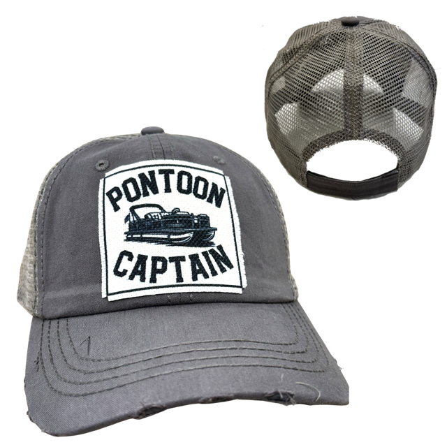dkhandmade - Wholesale Trucker Hat - Unisex - PONTOON CAPTAIN | UNISEX HAT | DISTRESSED3