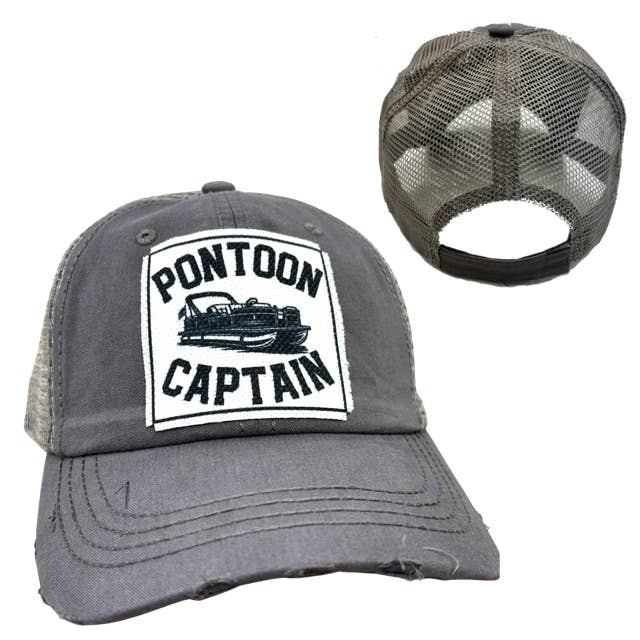 dkhandmade - Wholesale Trucker Hat - Unisex - PONTOON CAPTAIN | UNISEX HAT | DISTRESSED3