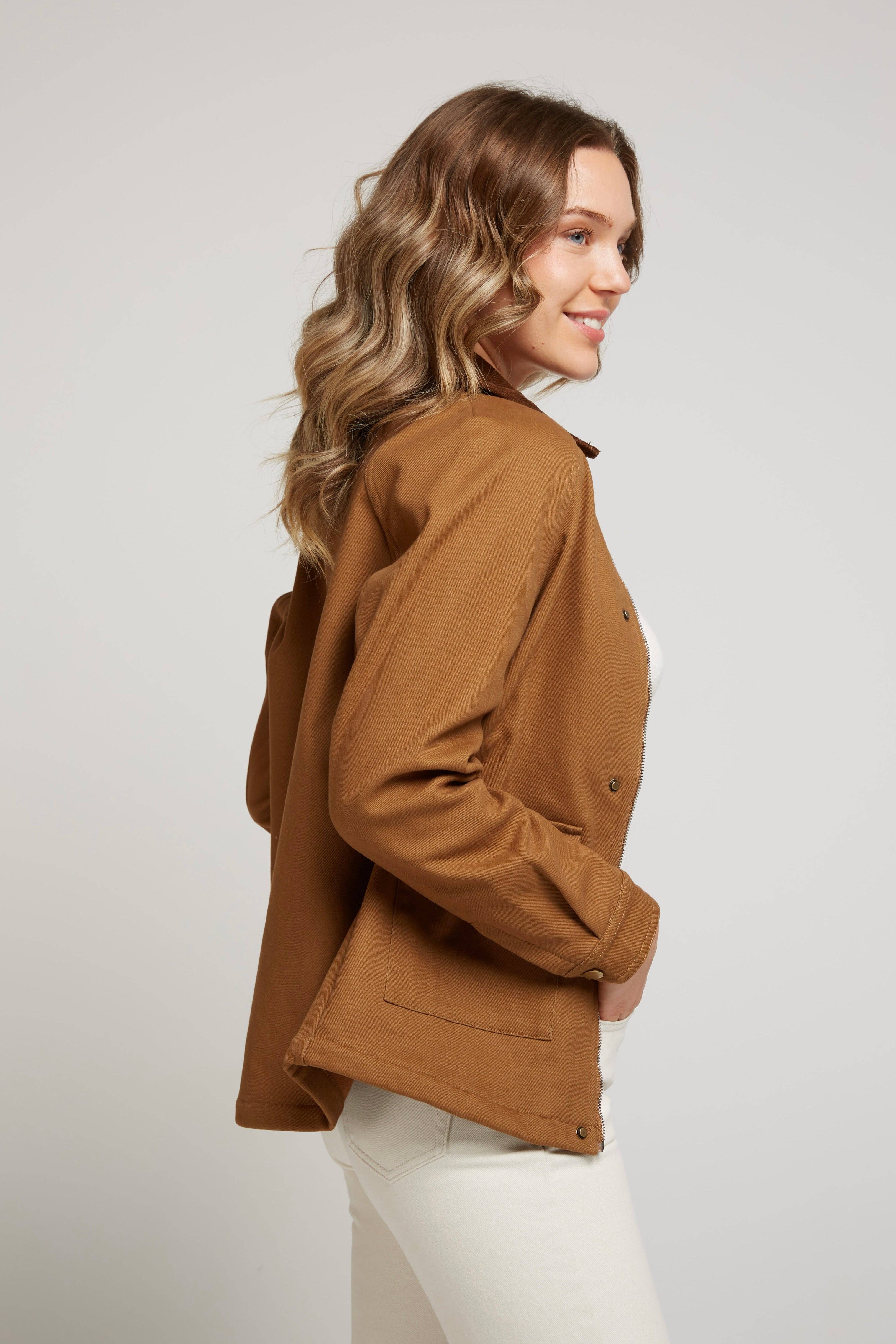 Andy & Lucy - Wholesale Jacket - Women's - ACHILE - Hunter jacket in structured cotton6