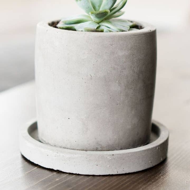 Small Concrete Planter for wholesale by Made by Deborah