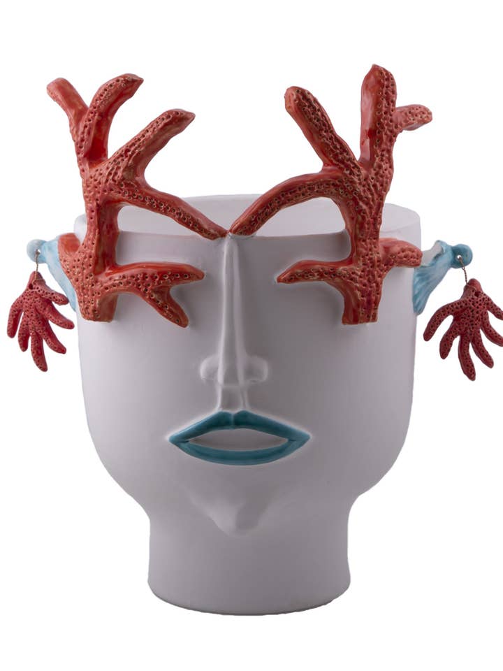 Corallina Qui Défend La Mer Tête Grande pour la vente par PATRIZIA ITALIANO