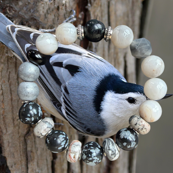 Embrace Our Souls - Wholesale Beaded Bracelet - White-Breasted Nuthatch1