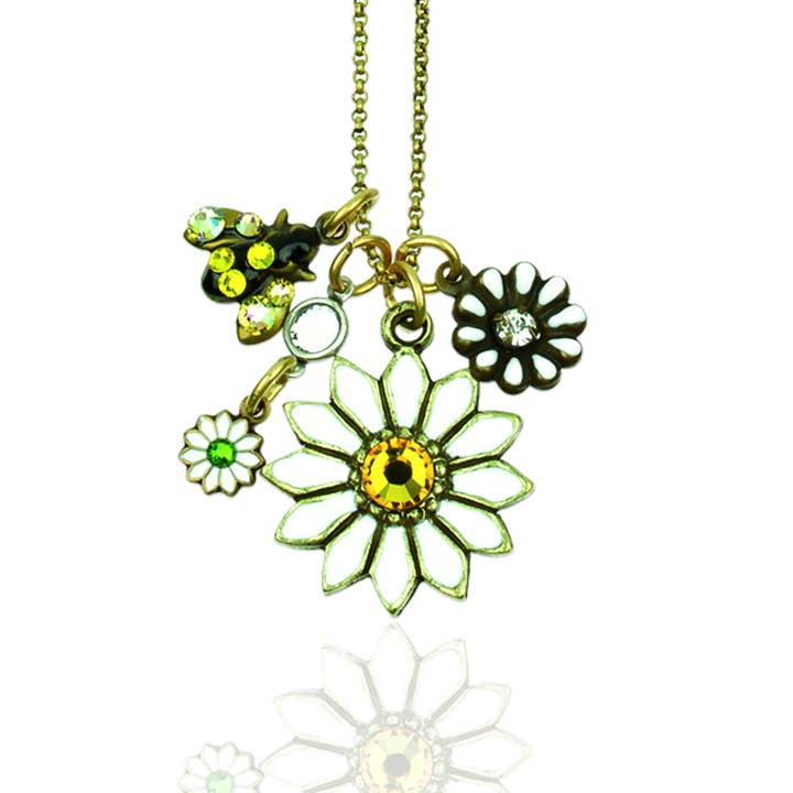 Anne Koplik Designs, Inc. - Wholesale Pendant/Charm Necklace - "Oopsy Daisy" Crystal Jumble Charm Necklace