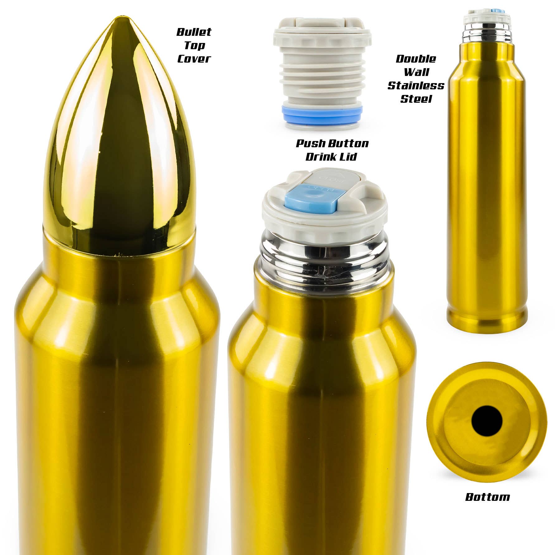 SquatchSwag - Wholesale Insulated Mug/Tumbler - BULLET-Bigfoot Dont Tread on Me-32oz Stainless Steel Tumbler6