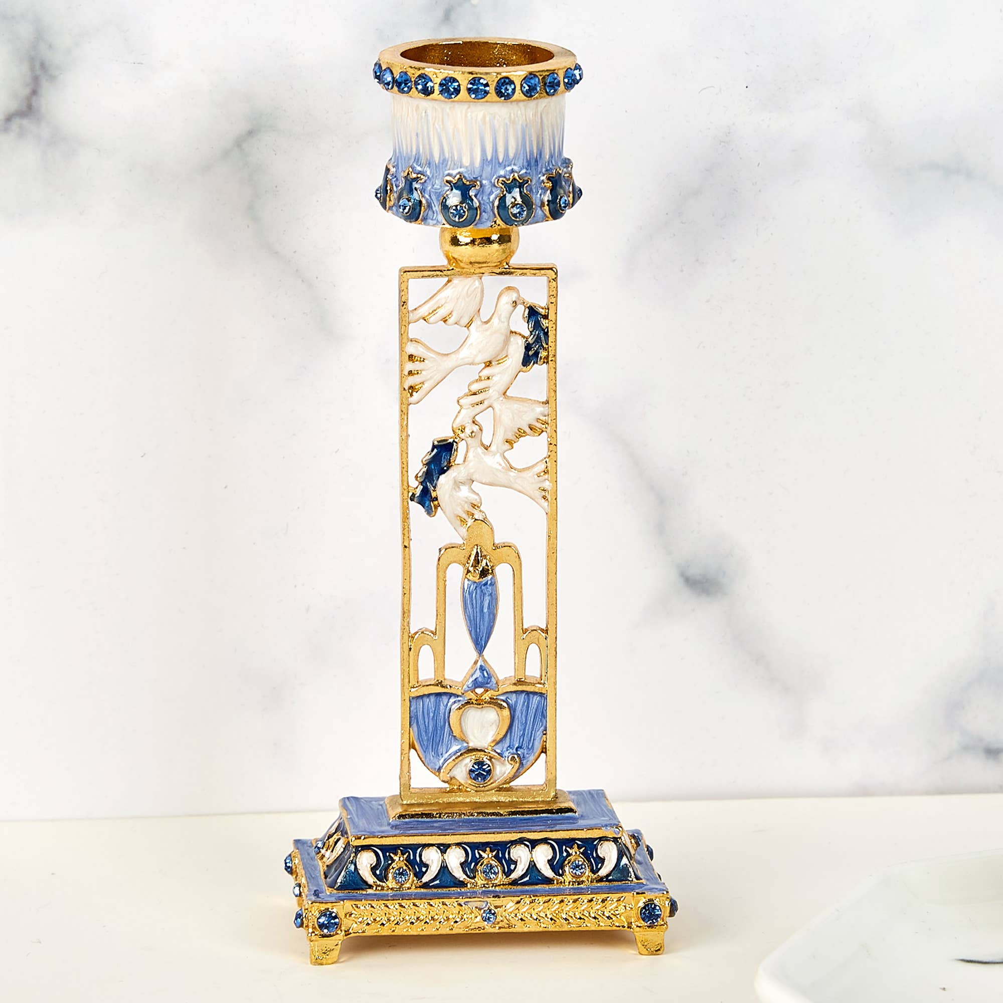 Matashi - Wholesale Candle Holder - Shabbat Candlestick by Matashi (2-Piece Set)4