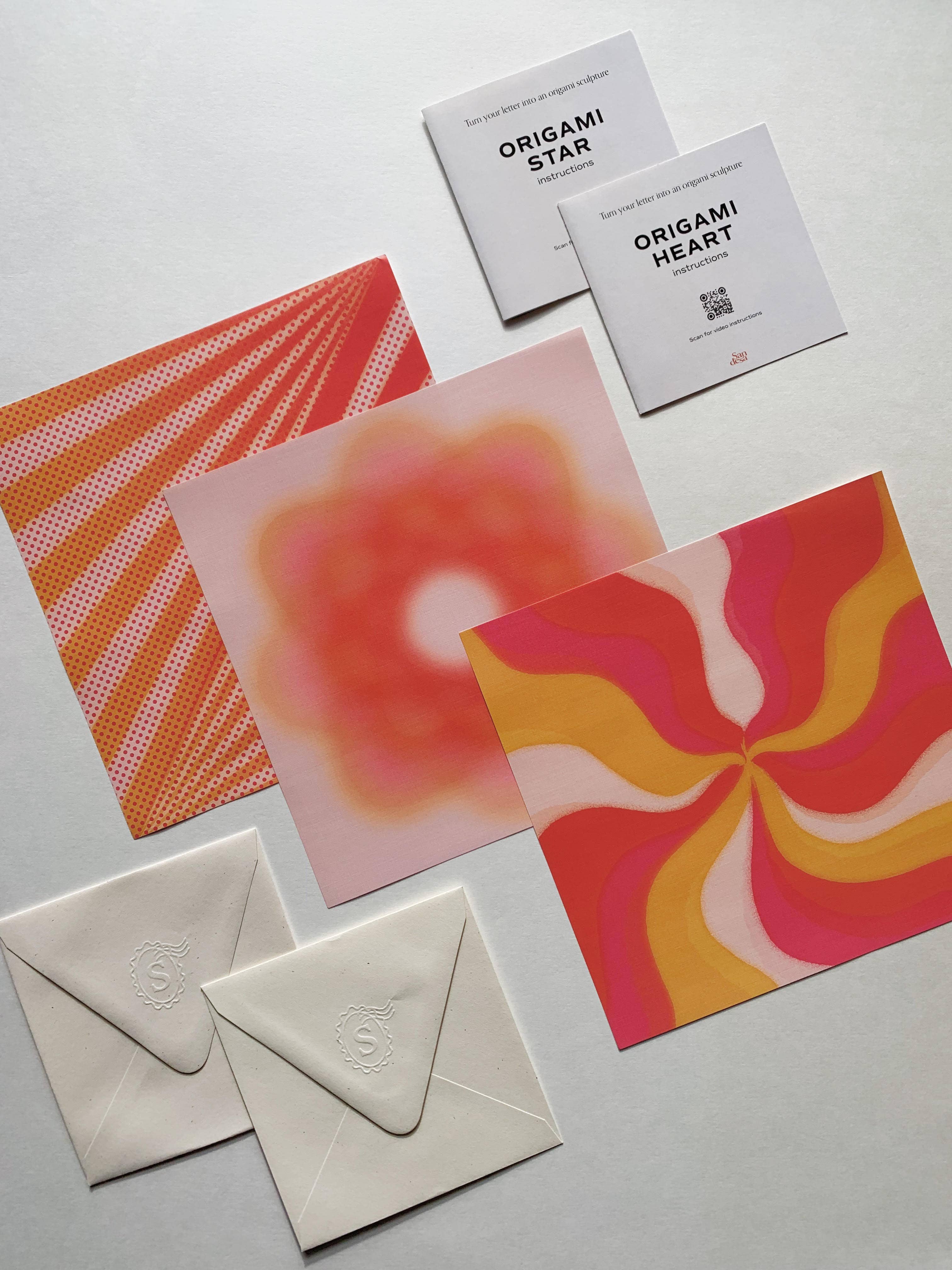 Sandesa - Wholesale Stationery/Notecard Set - Esme Origami Stationery Sets2