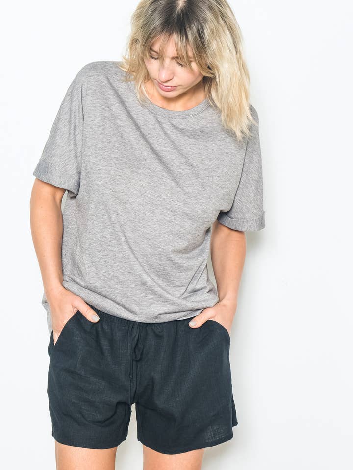 Comfy Boyfriend Fit Round Neck Soft Touch T-Shirt for wholesale by Elloh Collection