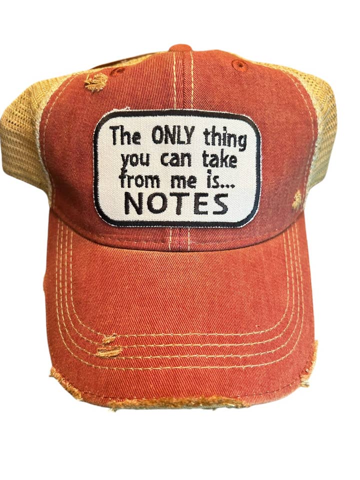 A única coisa que pode tirar de mim é o Notes por atacado de Wild Oates