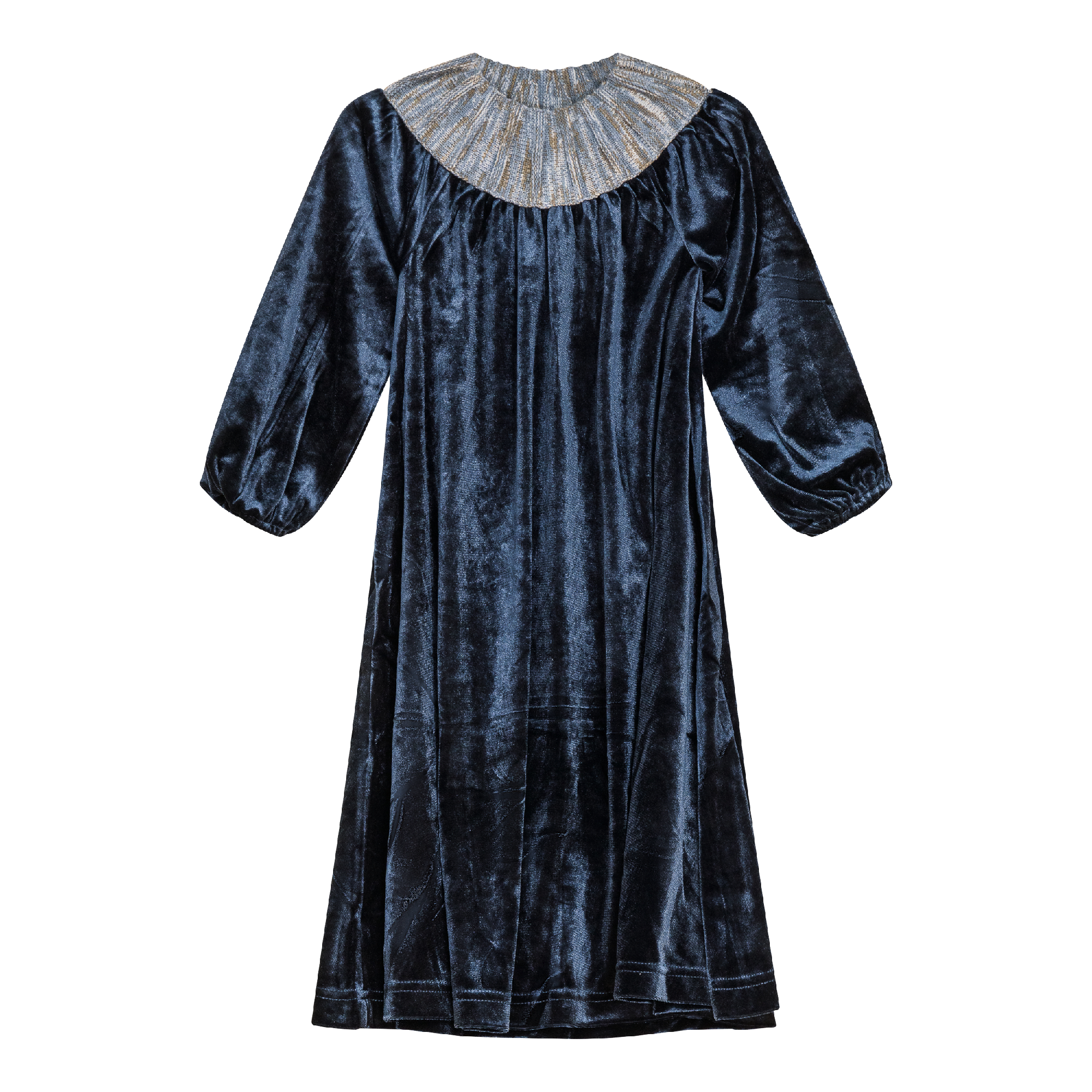 Navy Velour Robe for wholesale on Faire0