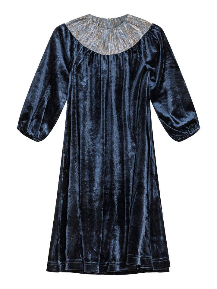 Navy Velour Robe for wholesale on Faire0