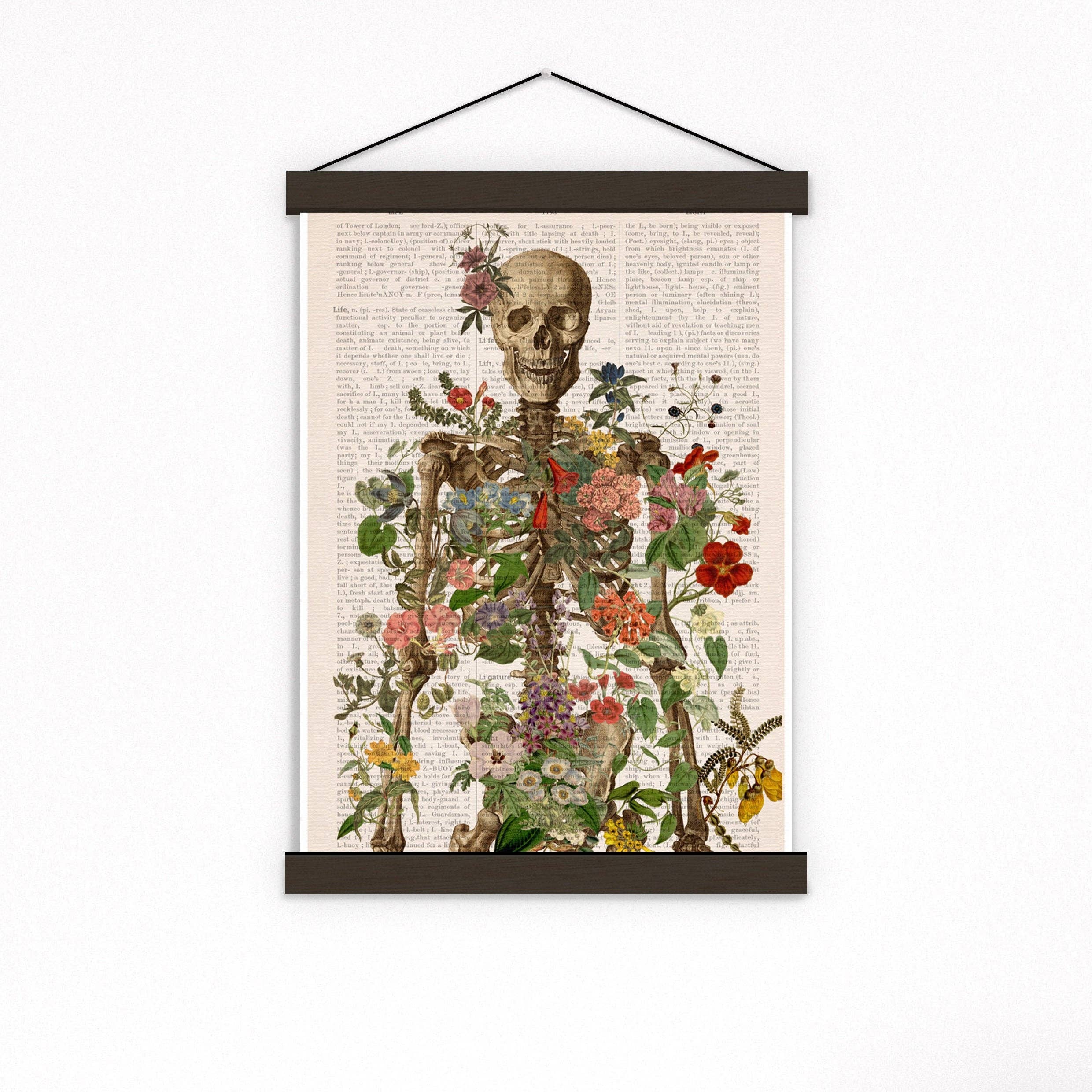 PRRINT! - Wholesale  - Human Skeleton Full of nature Print2