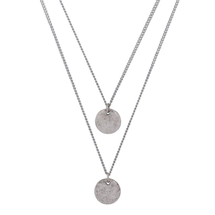 Collana con doppio medaglione per la vendita all'ingrosso da parte di Club Manhattan