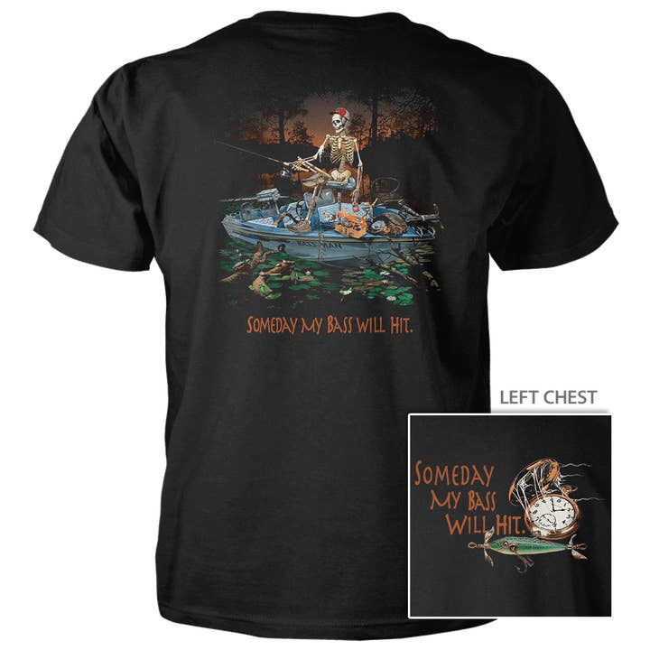 Eines Tages Bass - 4,5 oz Baumwoll-T-Shirt für den Großhandel von Old Country Outfitters