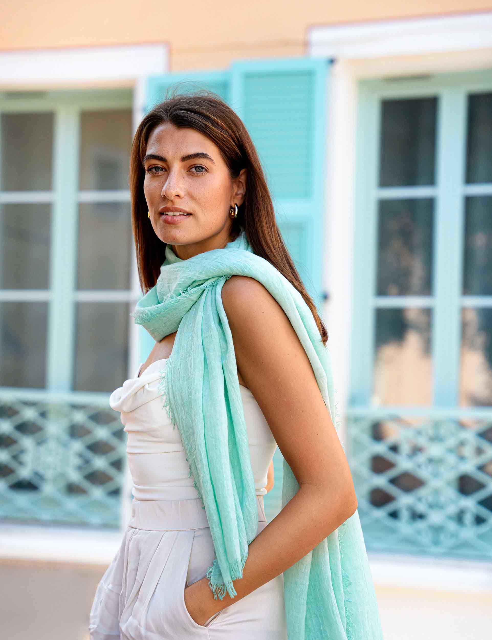 FRAAS - The Scarf Company - Wholesale Scarf - Women's - Optic Cold Dye Wrap11