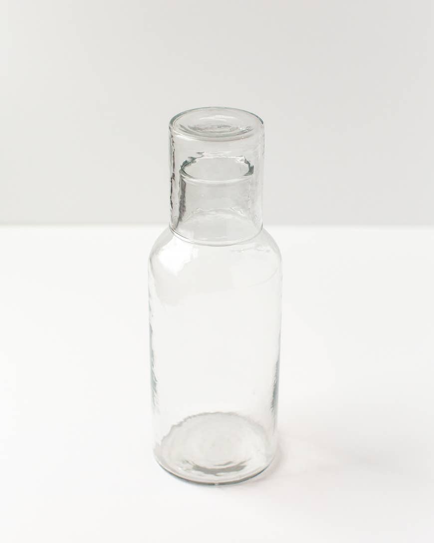 Acacia Creations - Wholesale Carafe - Handblown Hammered Glass Carafe3