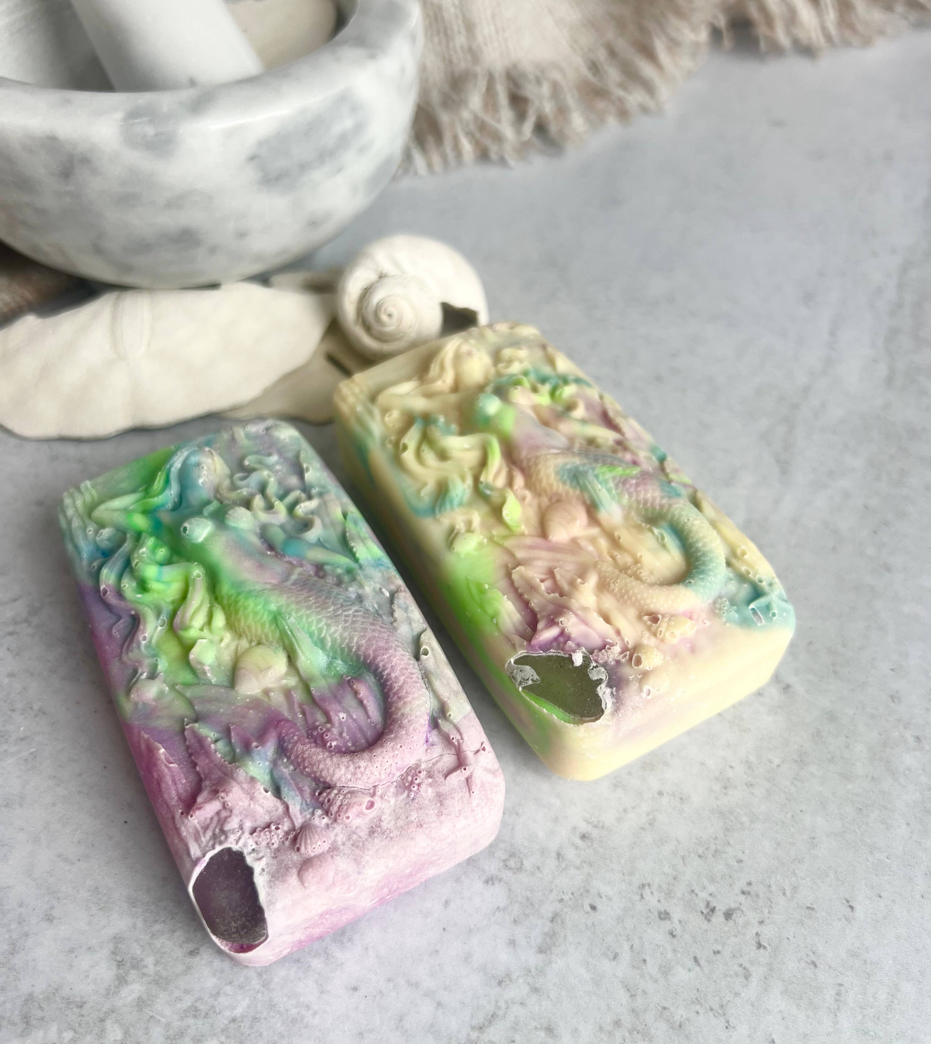 Fairyland Glade - Wholesale Bar Soap - 90s Hippie Hidden Sea Glass Sea Salt Soap MADE TO ORDER7