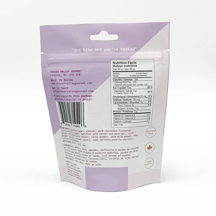 Fraser Valley Gourmet Ltd. - Wholesale Chocolate Covered Sweets - Caramel Crunch - Dark Chocolate1