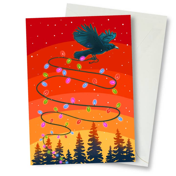 Carte de vœux "Attrapé quelque chose de brillant" pour la vente par Amanda Rose Warren