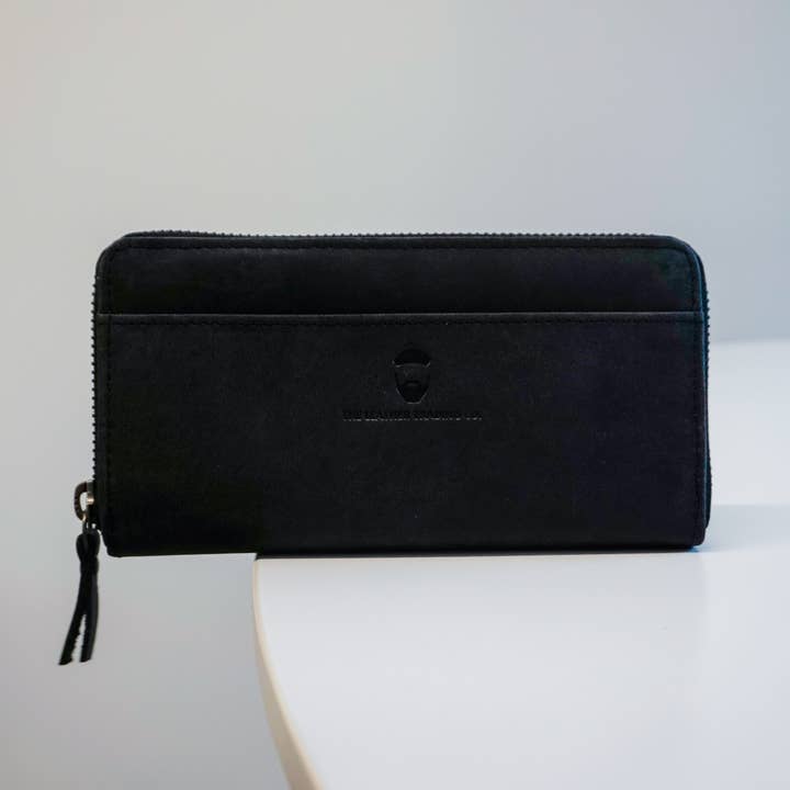 Potts Point Clutch Wallet Cowhide Black for wholesale by Rust Sydney