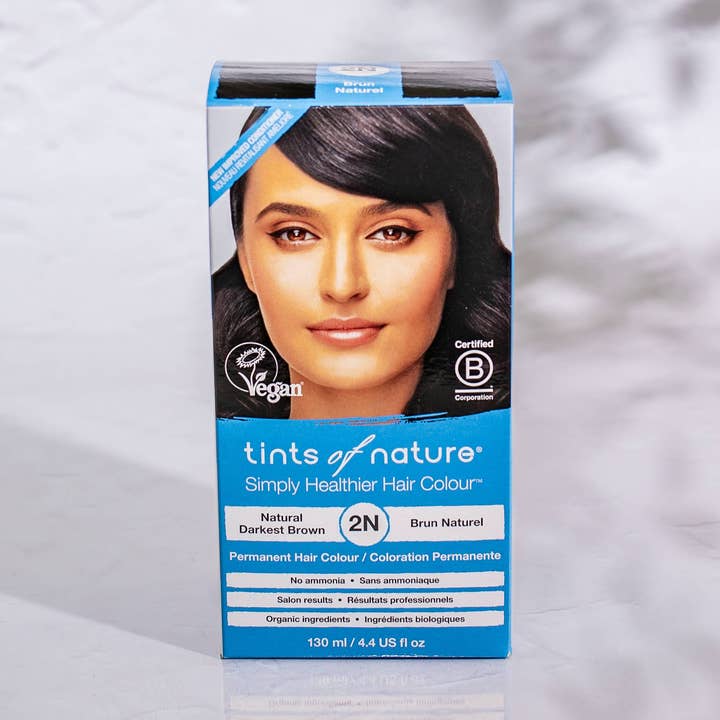 2N Natural Darkest Brown Permanente Haarfarbe für den Großhandel von Tints of Nature US